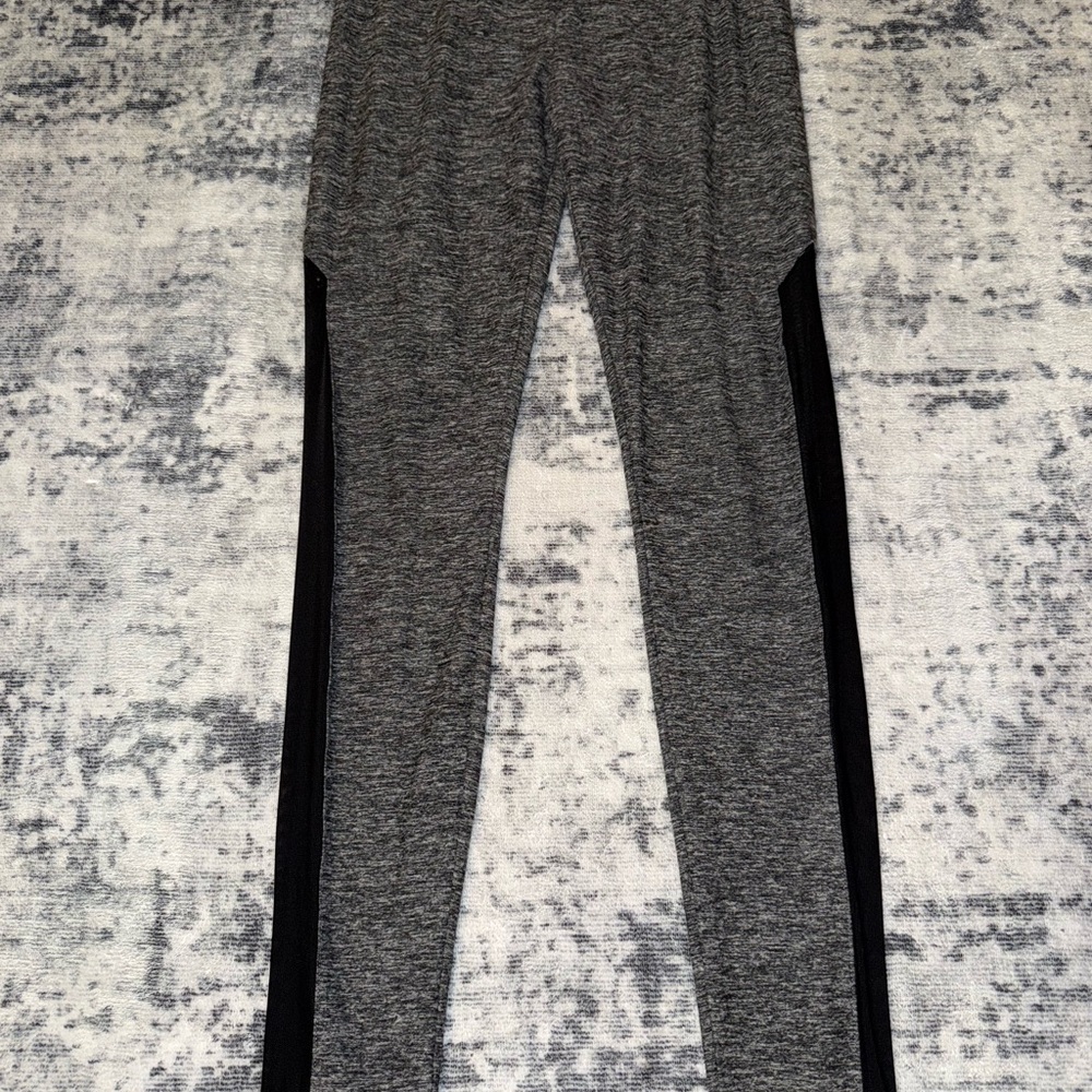 No Boundaries Gray and Black Leggings